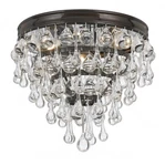 Crystorama 135-VZ Calypso 3-LIGHT Flush Mount In Vibrant Bronze. Fixed Price $438.00.