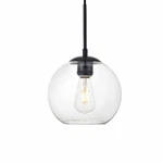Elegant Lighting LD2206 Baxter 8"W Mini Pendant - Black. Fixed Price $84.00.