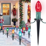 Christmas Pathway Lights Outdoor 25.7FT C9 Connectable Yard Holiday Decor. Fixed Price $48.45.