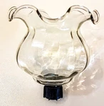 Home Interior Clear Glass Votive Candle Holder Vtg Ruffled Edge Sconce Peg Shade. Fixed Price $12.91.
