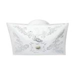 Nuvo SF77/126 Square Floral Design Close To Ceiling Fixture White. Fixed Price $36.16.