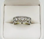 Kay The Leo First Light Natural Diamond Anniversary Band Ring 14K White Gold. Fixed Price $1149.00.