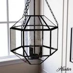 Hunter Indria 3-LIGHT Rustic Iron Island Pendant With Clear Seeded Glass. Fixed Price $54.99.