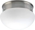 Home Style Brushed Nickel One Light Flush Mount, HS31000-09/ 7 1/4" W X 5/8. Fixed Price $18.49.