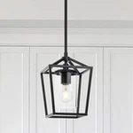 Modern Lantern Pendant Light Black Farmhouse Hanging Ceiling Kitchen. Fixed Price $68.99.