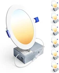 Ensenior 16 Pack 4 Inch Led Recessed Ceiling Light, Dimmable, 2700K-5000K 5CCT. Fixed Price $78.89.