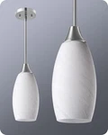Brushed Nickel White Marble Shade Handcrafted Glass Pendant Light Fixture (1PC). Fixed Price $48.97.