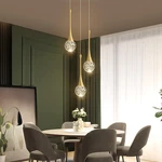 Cenzoz 3-LIGHTS Modern Pendant For Kitchen Island Led Dimmable Crystal Gl. Fixed Price $225.99.