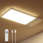 Fulen Rechargeable Motion Sensor Ceiling Light Upgraded,closet With 120.... Fixed Price $44.61.