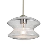 Besa Lighting Stem Pendant, Satin Nickel/clear 1TT-ZENCL-SN. Fixed Price $508.50.