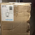 Kichler 43495 Black Abbotswell 6-LIGHT 25"W Chandelier. Fixed Price $399.99.