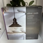 Allen Roth 0759833 Hainsbrook Series Mini Pendant Aged Bronze. Fixed Price $24.95.