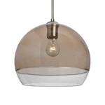 Besa Lighting Pendant, Satin Nickel/gray 1JT-ALLY12SM-SN. Fixed Price $436.50.