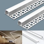 6 Pack Led Channel Plaster-in 3.3FT Trimless Recessed Drywall Aluminum Channe.... Fixed Price $60.56.