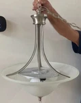 Progress Lighting P3474 Nickel Trinity 3-LIGHT 18"W Pendant. Ceiling Lamp. Fixed Price $50.00.