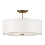 Kichler 43692 Shailene Light 18"W Semi-flush Drum Ceiling Brass. Fixed Price $179.97.