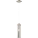 Livex Lighting 41241-91 Art Glass Mini Pendant Brushed Nickel. Fixed Price $59.99.