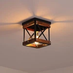 Fivess Lighting Rustic Farmhouse Flush Mount Ceiling 1-LIGHT Metal And .... Fixed Price $46.05.