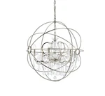 Elegant Lighting 1130D32/RC Geneva 6 32"W Crystal - Nickel. Fixed Price $1234.00.