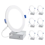 Lepro 6 Pack 4 Inch Canless Led Recessed Light With Junction Box, Ultra-thin .... Fixed Price $72.18.
