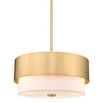 Z-lite 495P18 Counterpoint 3 Light 18"W Pendant Gold. Fixed Price $344.00.