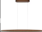 Yisdesign 51" Wood Linear Pendant Light Led Dimmable Hanging Fixture. Fixed Price $174.99.
