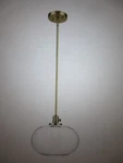 Kichler Avery 14.5 In. 1-LIGHT Natural Brass Industrial Shaded Globe Penant. Fixed Price $71.95.