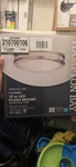 Hampton Bay Flaxmere 12 In Led Flush Mount Brushed Nickel Dimmable Energy Star. Fixed Price $25.00.