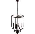 Quorum 6711-4-86 Richmond 18" 4-LIGHT Entry Chandelier In Oiled Bronze. Fixed Price $359.50.