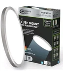 Commercial Electric Flexinstall Oval 16IN. Brushed Nickel Led Ceiling Light 5CCT. Fixed Price $35.00.
