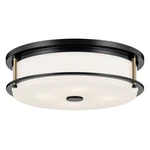 Brit 4 Light Flush MOUNT-5.5 Inches Tall And 18 Wide-black/champagne. Fixed Price $374.99.
