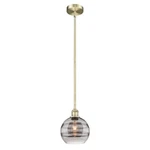 Innovations Rochester 8" Stem Mini Pendant, Ab/cl 616-1S-AB-G556-8CL. Fixed Price $253.00.