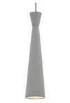 Tech Lighting Shade Windsor Gray Matte Concrete Low Voltage Pendant 18. Fixed Price $47.49.