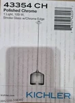 Kichler 43354 Chrome Tabot 10.5"W Single Light Pendant Smoke Glass. Fixed Price $199.99.