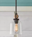 Home Decorators Collection Knollwood 7" 1-LIGHT Wall Sconce Black Bronze Vintage. Fixed Price $44.99.