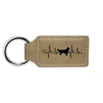 Golden Retriever Heartbeat Lifeline Keychain Leatherette - Engraved Love Dog. Fixed Price $14.99.