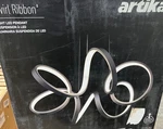 Artika Swirl Ribbon 24 In. Led Pendant Matte Black 3000K 1800 Lumens. Fixed Price $109.99.
