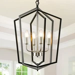 Wjshome 18.1" Farmhouse Chandeliers For Dining Room, 4-LIGHT Modern Foyer Lig.... Fixed Price $96.33.