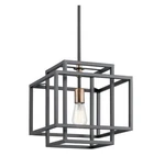 Kichler Taubert Single Light 12" Wide Pendant 43982BK Black. Fixed Price $215.00.