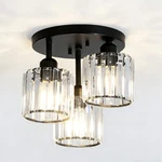 Black 3 Pendant Lights Crystal Shade Ceiling Chandelier Kitchen Fixture Ul. Fixed Price $97.99.
