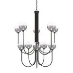 Eurofase Lighting 48925 Iissa 40"W Chandelier - Matte Black / Smoked Glass. Fixed Price $3650.00.