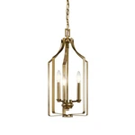 Kichler 42499 Morrigan 3 Light 10"W Taper Candle Single Pendant - Brass. Fixed Price $151.98.