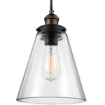 Feiss P1347PAGB/DWZ Pendant Lighting, Brass, 1-LIGHT (9"DIA X 12"H) 60WATTS. Fixed Price $49.00.