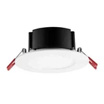 Commercial Electric 4 In. White Flush Round Wet Rated Led Recessed Lighting Kit. Fixed Price $12.72.