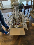 James Moder Crystal Chandelier. Fixed Price $3000.00.