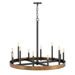 Hinkley Lighting 12 Wells Chandelier, Weathered Brass - 3869WA. Fixed Price $1529.15.