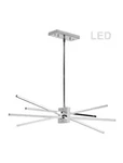 Dainolite 4 Light Polished Chrome Linear Led Pendant SUM-35HP-PC. Fixed Price $375.00.