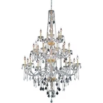Elegant Lighting V7825G43G/RC Verona Foyer Pendant Gold. Fixed Price $2136.00.