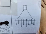 Burgess Light Linear Chandelier Durango By Savoy House 1-990-8-41. Fixed Price $429.99.