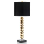 John-richard 36" Brass Disc Table Lamp JRL-9447 Black Marble Base. Fixed Price $525.00.